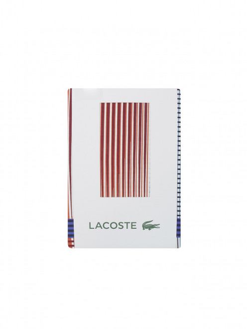 Наволочка из хлопка с узором полоска Lacoste - Обтравка1