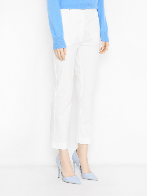 Базовые брюки из хлопка Weekend Max Mara - МодельВерхНиз