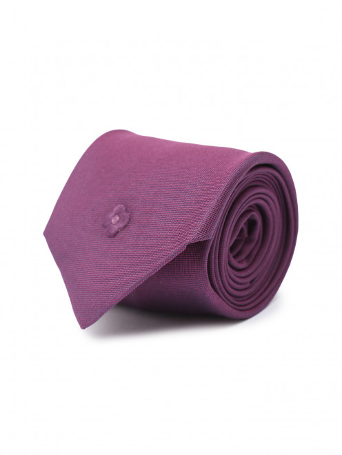 Однотонный галстук из шелка LARDINI - Общий вид