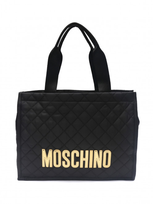 Стеганая сумка из текстиля Moschino - Общий вид