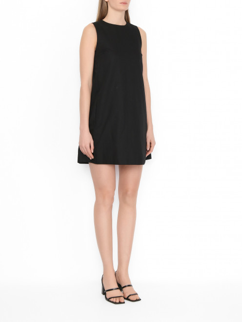 Платье-мини из смешанного хлопка Weekend Max Mara - МодельВерхНиз