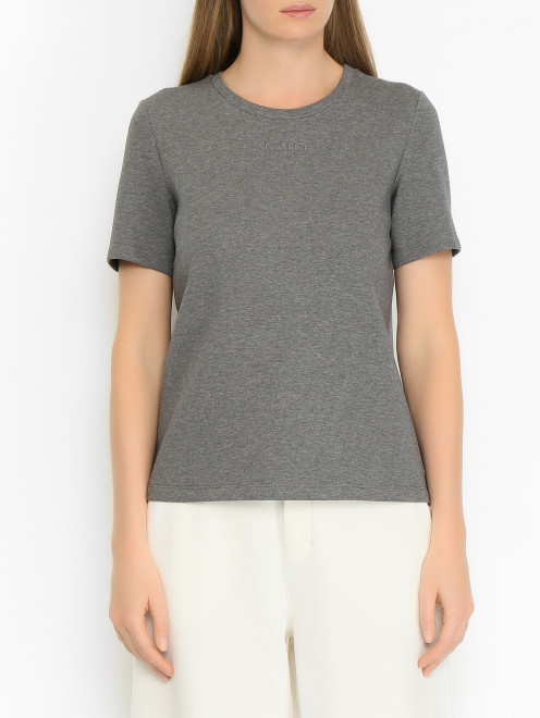 Футболка с эластаном Max Mara - МодельВерхНиз