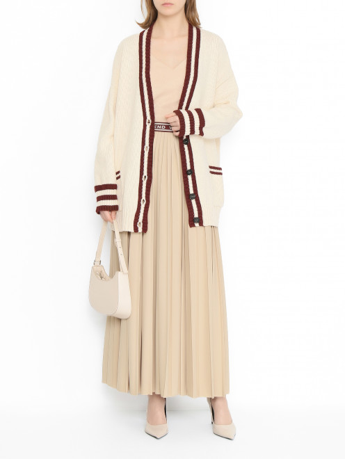 Кардиган на пуговицах с карманами Weekend Max Mara - МодельОбщийВид