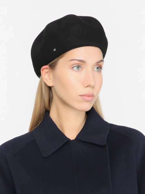 Однотонный берет из шерсти Weekend Max Mara - МодельОбщийВид