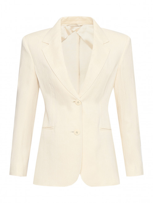 Однобортный жакет из льна Max Mara - Общий вид
