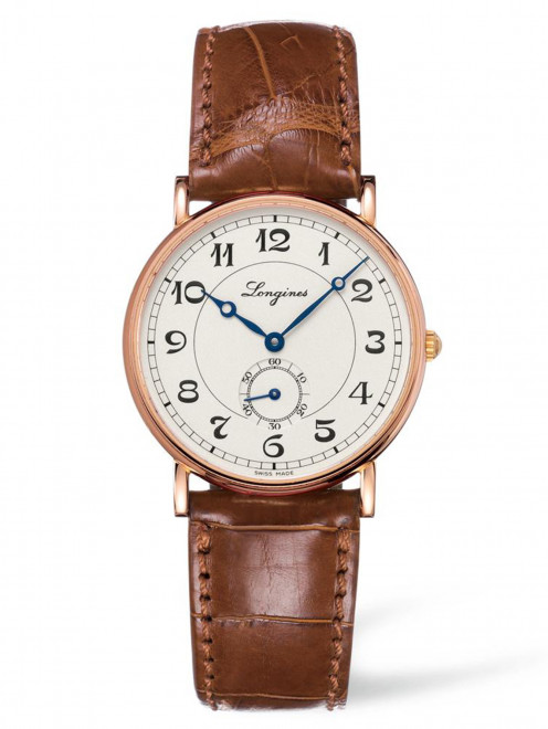 Часы L47678732 с автоподзаводом на ремне из кожи аллигатора Longines - Общий вид