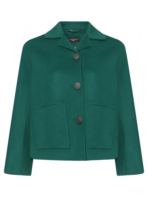 Полупальто из шерсти с карманами Weekend Max Mara - Общий вид