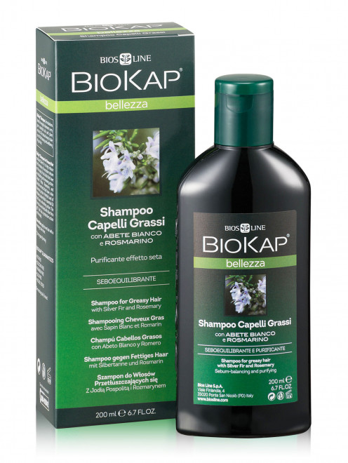  Шампунь для жирных  волос - Hair Care, 200ml BIOKAP - Общий вид