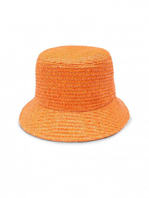 Шляпа плетеная с узкими полями