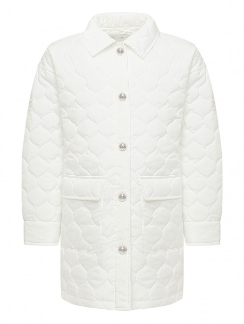 Утепленное стеганое пальто Ermanno Scervino Junior - Общий вид