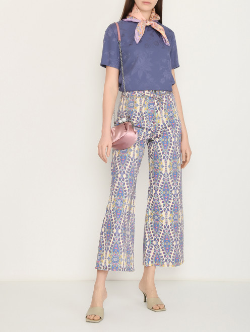 Широкие джинсы с узором Etro - МодельОбщийВид