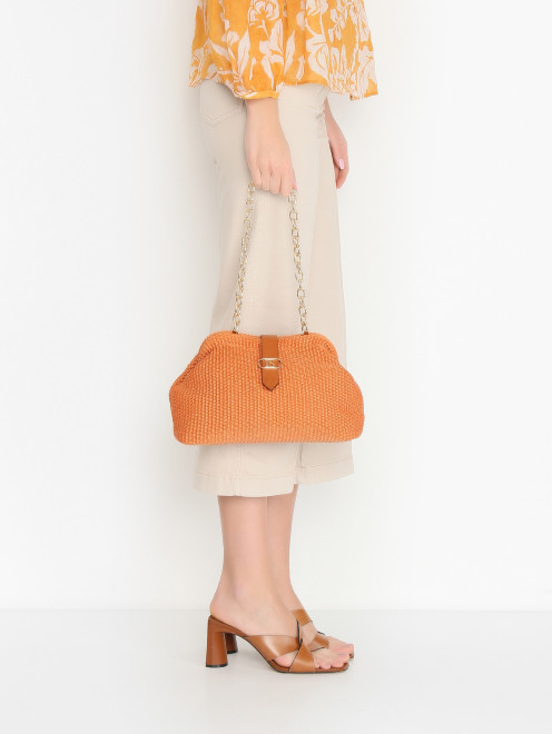 Плетеная сумка на цепочке Luisa Spagnoli - МодельВерхНиз