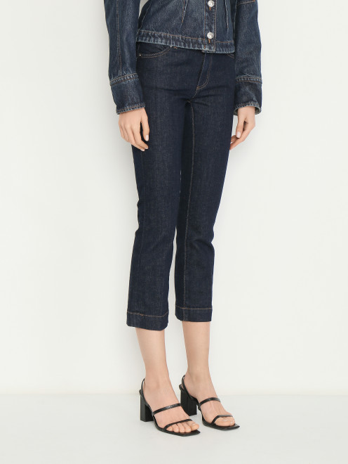 Джинсы-кики из темного денима Sportmax - МодельВерхНиз