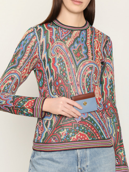 Картхолдер из кожи Etro - МодельОбщийВид
