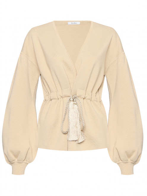 Кардиган из хлопка на кулиске Max Mara - Общий вид