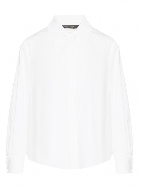 Однотонная рубашка из хлопка Marina Rinaldi - Общий вид