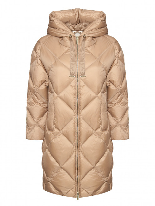 Стеганый пуховик с капюшоном Max Mara - Общий вид