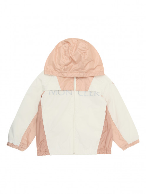Куртка с принтом на молнии Moncler - Общий вид