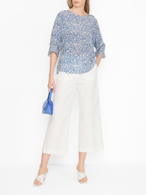 Брюки из смешанного хлопка Weekend Max Mara - МодельОбщийВид