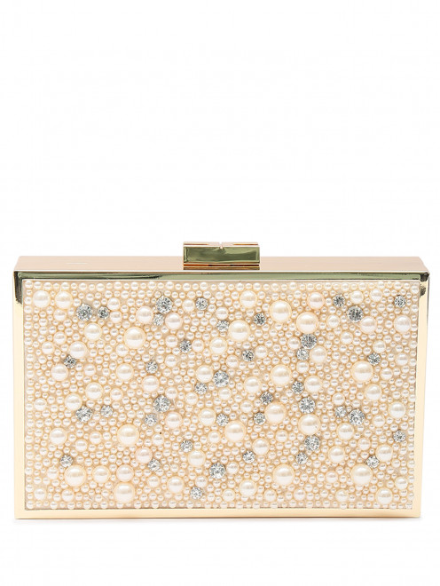 Клатч декорированный кристаллами и бусинами Elisabetta Franchi - Общий вид