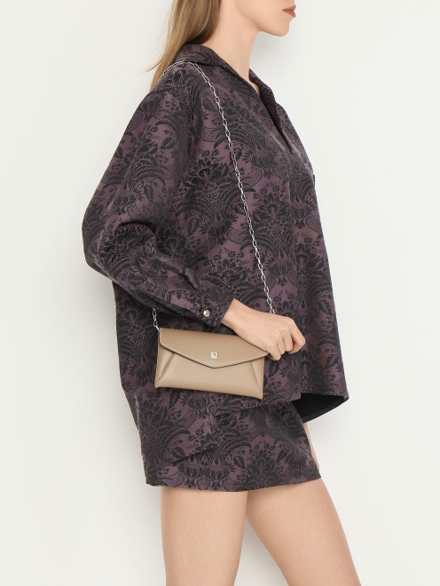 Клатч из кожи с цепочкой Max Mara - МодельВерхНиз