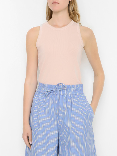 Базовая майка из хлопка Weekend Max Mara - МодельВерхНиз
