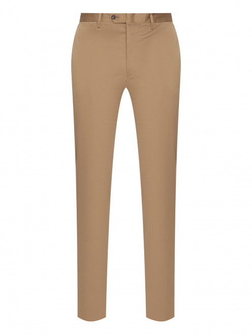 Однтонные брюки из хлопка LARDINI - Общий вид