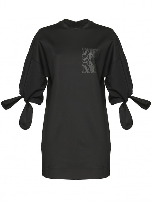 Однотонное платье с логотипом Max Mara - Общий вид