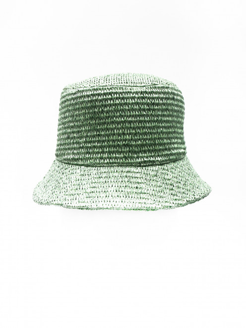 Плетеная шляпа со средними полями