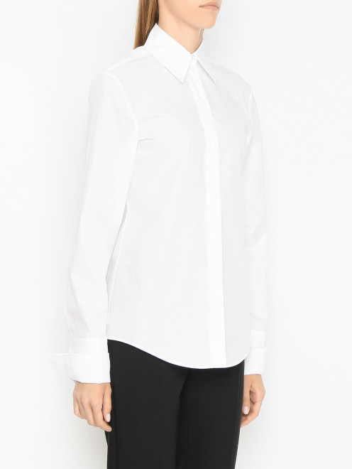 Приталенная рубашка из хлопка Sportmax - МодельВерхНиз