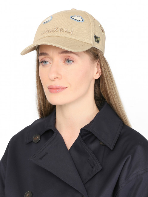 Бейсболка с нашивками Weekend Max Mara - МодельОбщийВид