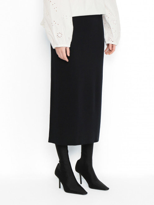 Базовая трикотажная юбка Weekend Max Mara - МодельВерхНиз
