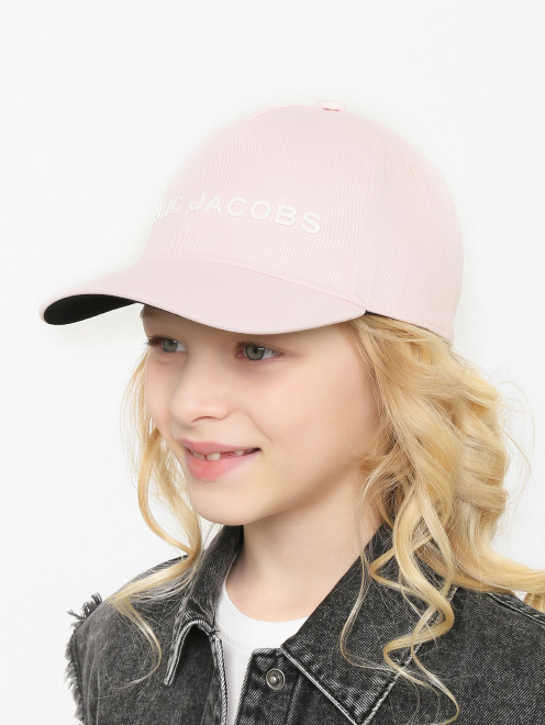 Бейсболка из хлопка с логотипом Marc Jacobs - МодельОбщийВид