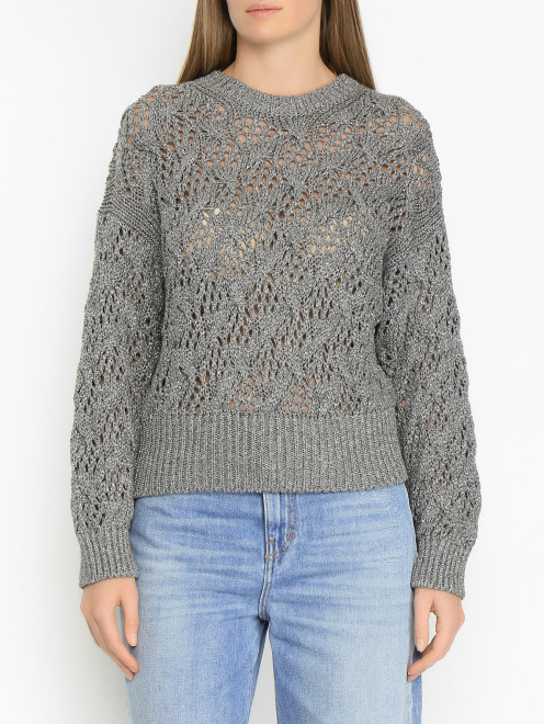 Джемпер из вискозы с люрексом Max Mara - МодельВерхНиз