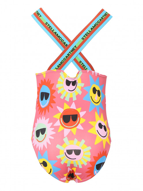 Слитный купальник с узором Stella McCartney kids - Обтравка1