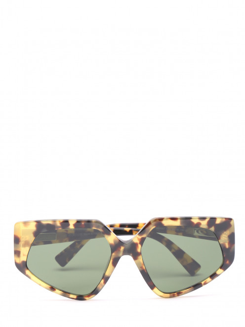 Солнцезащитные очки в оправе из пластика с узором Max Mara - Общий вид