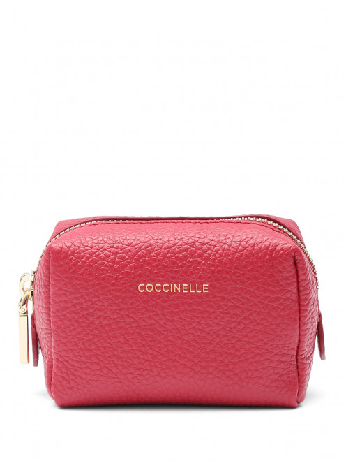 Косметичка из кожи с логотипом Coccinelle - Общий вид