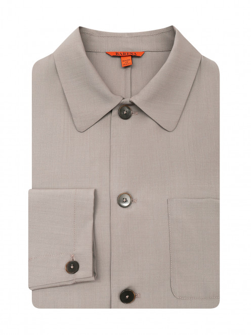 Рубашка из шерсти с карманами Barena - Общий вид