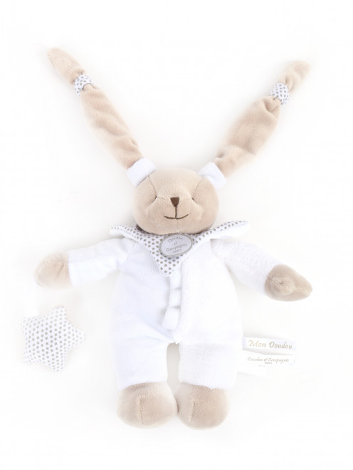 Кролик плюшевый с платочком DouDou et Compagnie - Общий вид