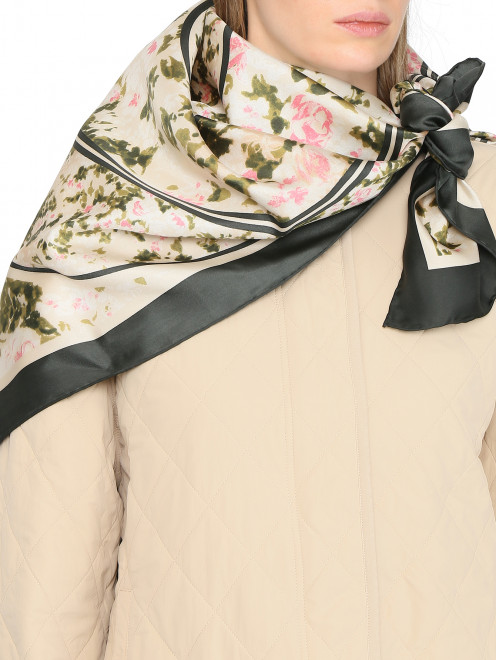 Платок из шелка с узором Weekend Max Mara - МодельОбщийВид