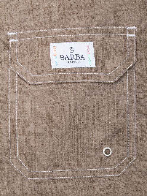 Плавки на резинке с карманами Barba Napoli - Деталь
