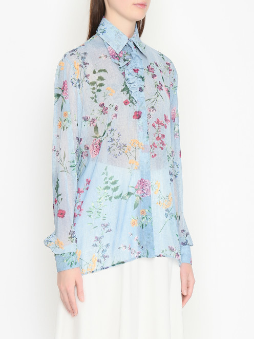 Блуза с цветочным узором Ermanno Scervino - МодельВерхНиз