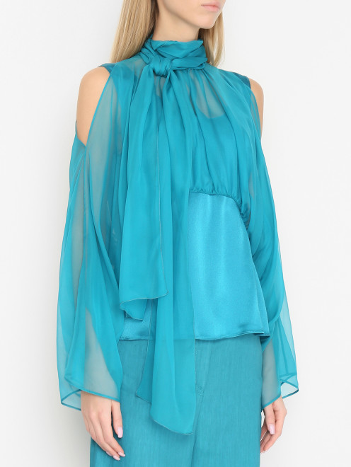 Воздушная блуза из шелка Alberta Ferretti - МодельВерхНиз