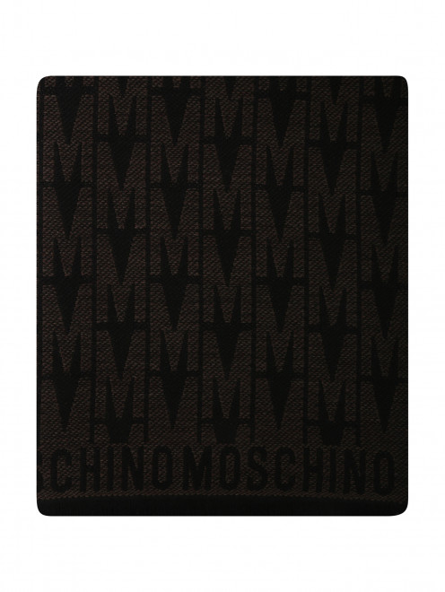 Шарф из шерсти в монограмму Moschino - Общий вид