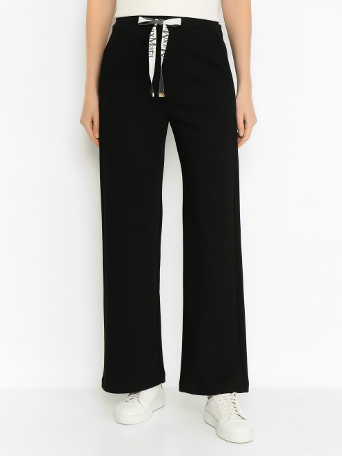 Трикотажные брюки прямого кроя Max Mara - МодельВерхНиз
