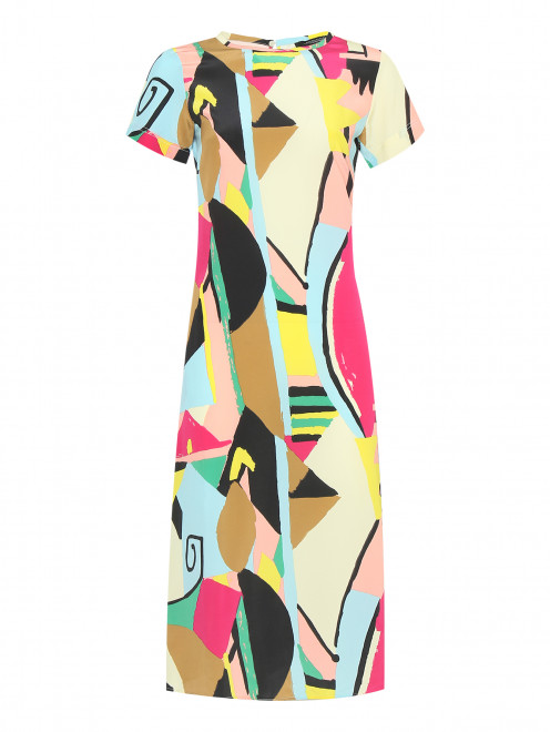 Платье из шелка с узором Weekend Max Mara - Общий вид
