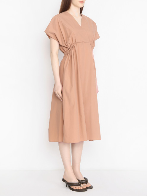 Платье из хлопка свободного кроя Weekend Max Mara - МодельВерхНиз
