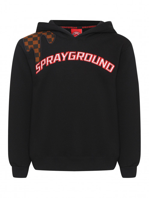 Толстовка из хлопка с вышивкой Sprayground - Общий вид