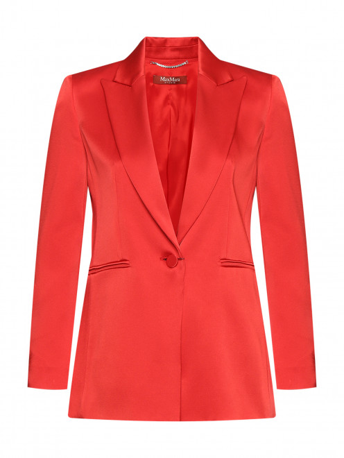 Сатиновый однобортный жакет Max Mara - Общий вид
