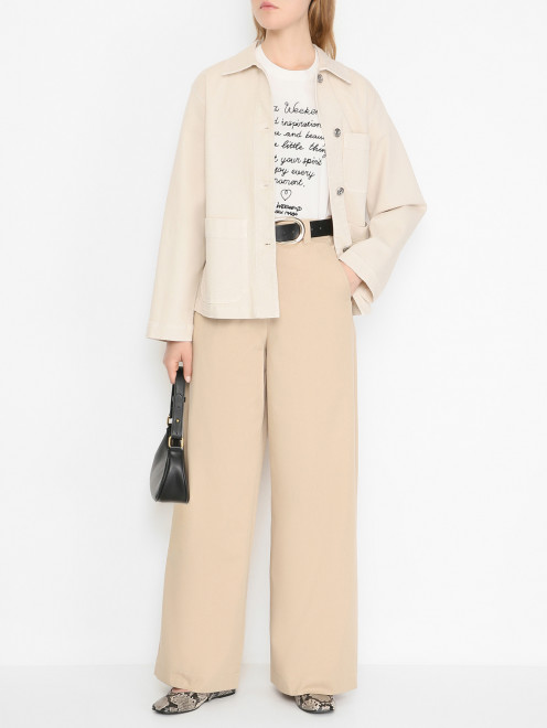 Куртка из денима с карманами Weekend Max Mara - МодельОбщийВид
